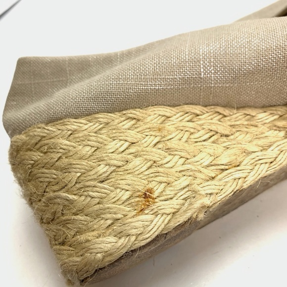 Ralph Lauren CECILIA Linen Espadrille Wedges sz 9 - Picture 15 of 16